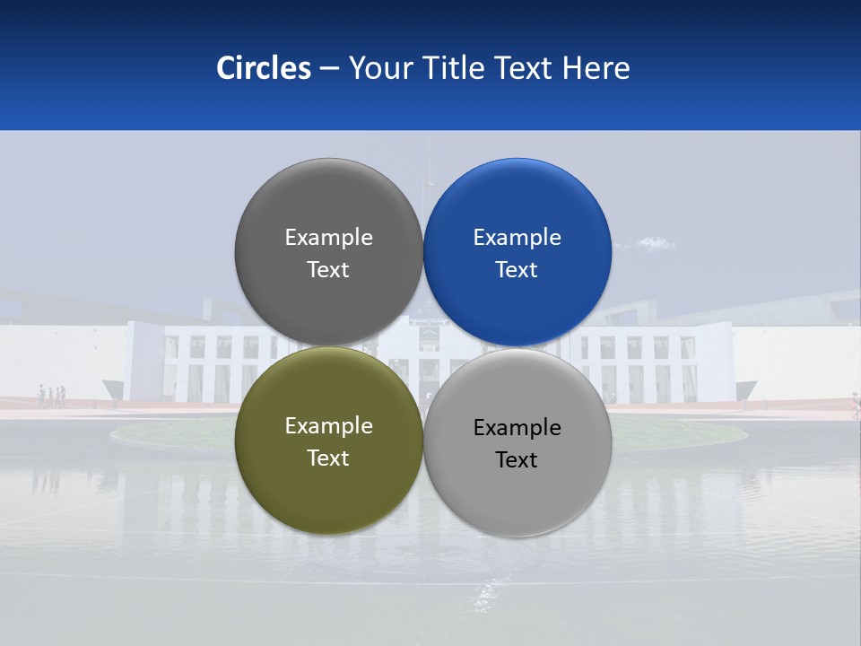 A Large Building With A Fountain In Front Of It PowerPoint Template