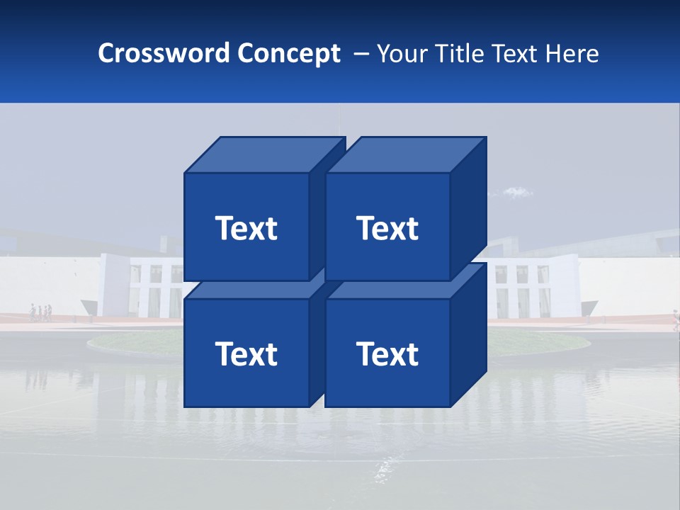 A Large Building With A Fountain In Front Of It PowerPoint Template