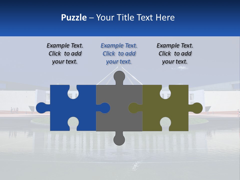 A Large Building With A Fountain In Front Of It PowerPoint Template