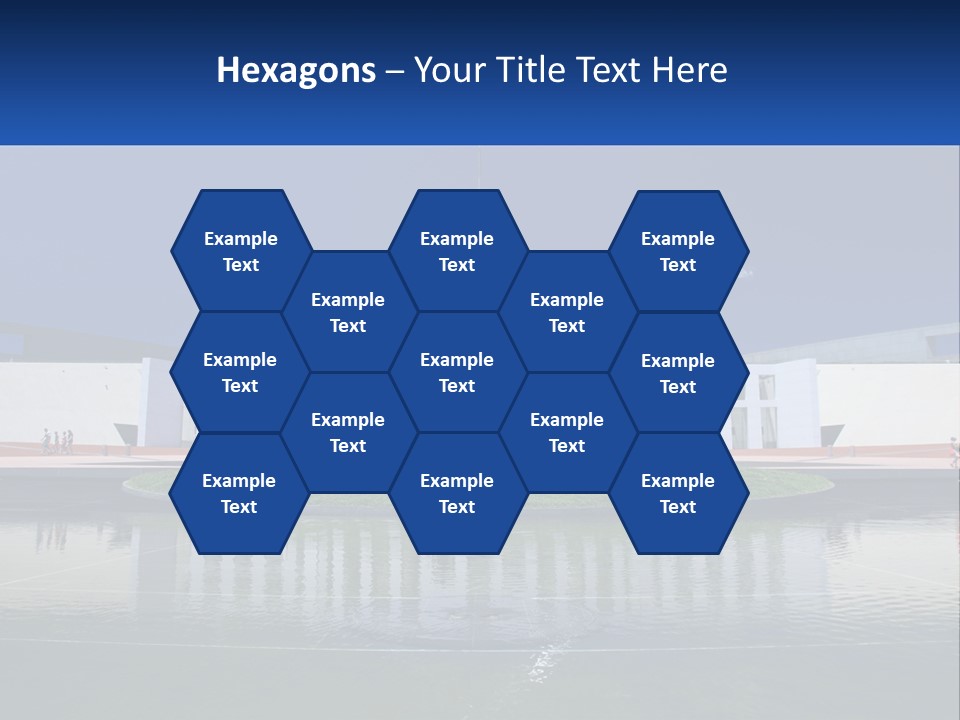 A Large Building With A Fountain In Front Of It PowerPoint Template