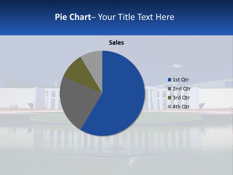 A Large Building With A Fountain In Front Of It PowerPoint Template