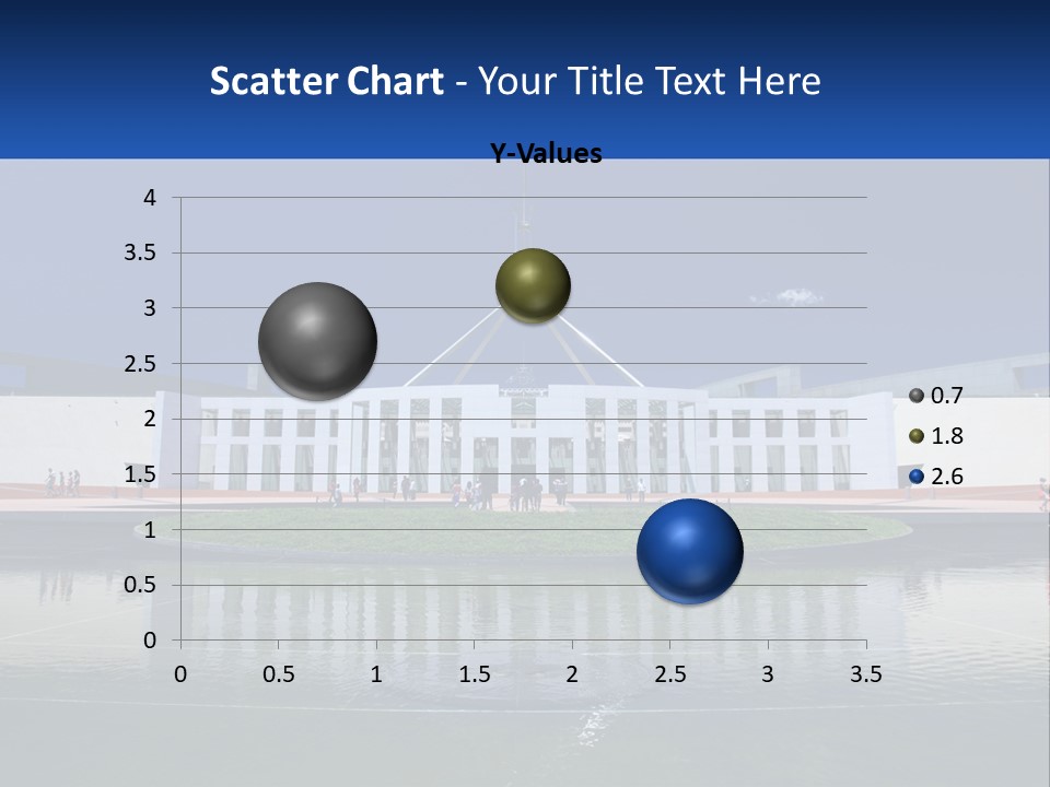 A Large Building With A Fountain In Front Of It PowerPoint Template