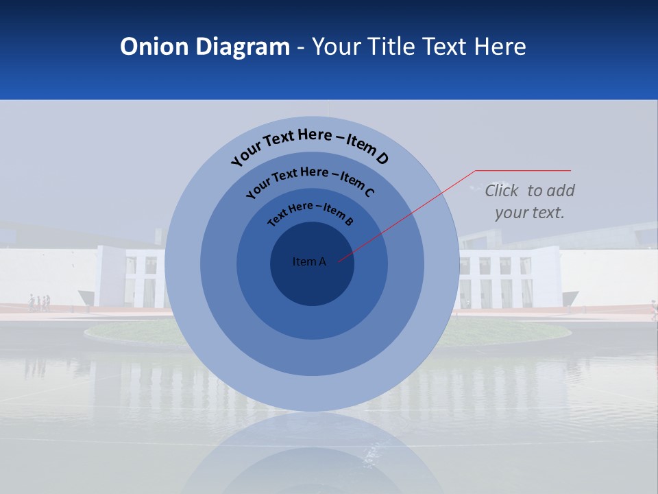 A Large Building With A Fountain In Front Of It PowerPoint Template