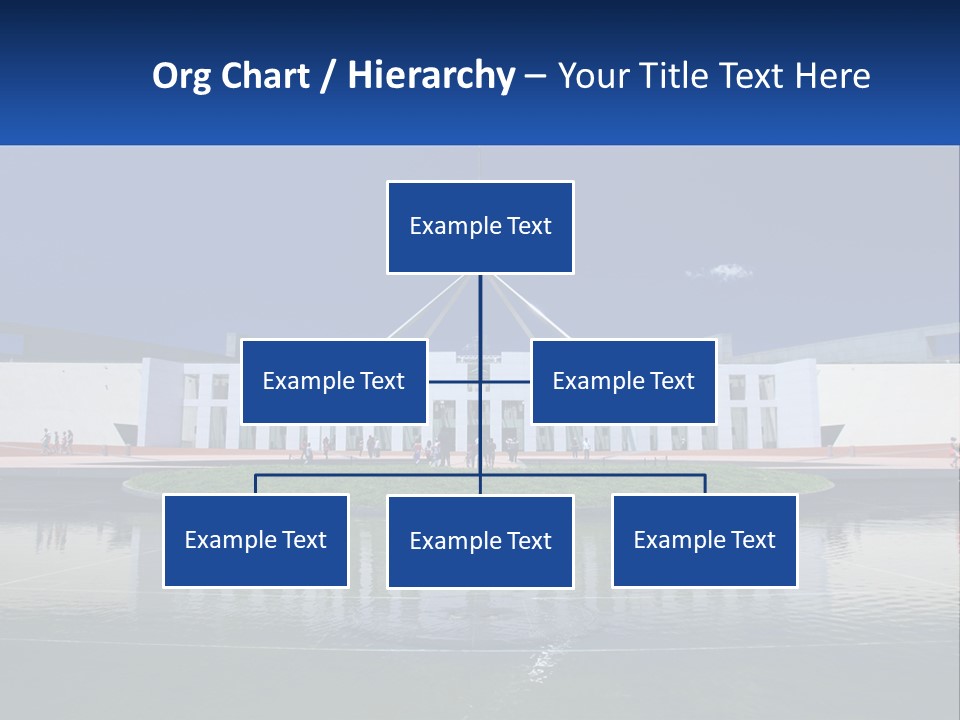 A Large Building With A Fountain In Front Of It PowerPoint Template