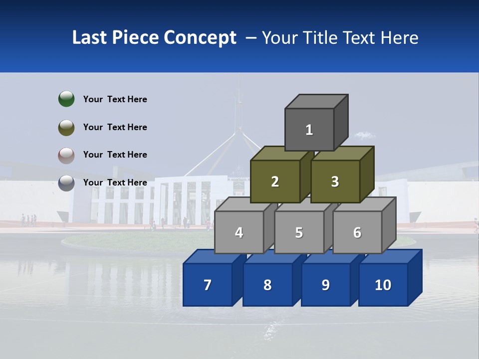 A Large Building With A Fountain In Front Of It PowerPoint Template