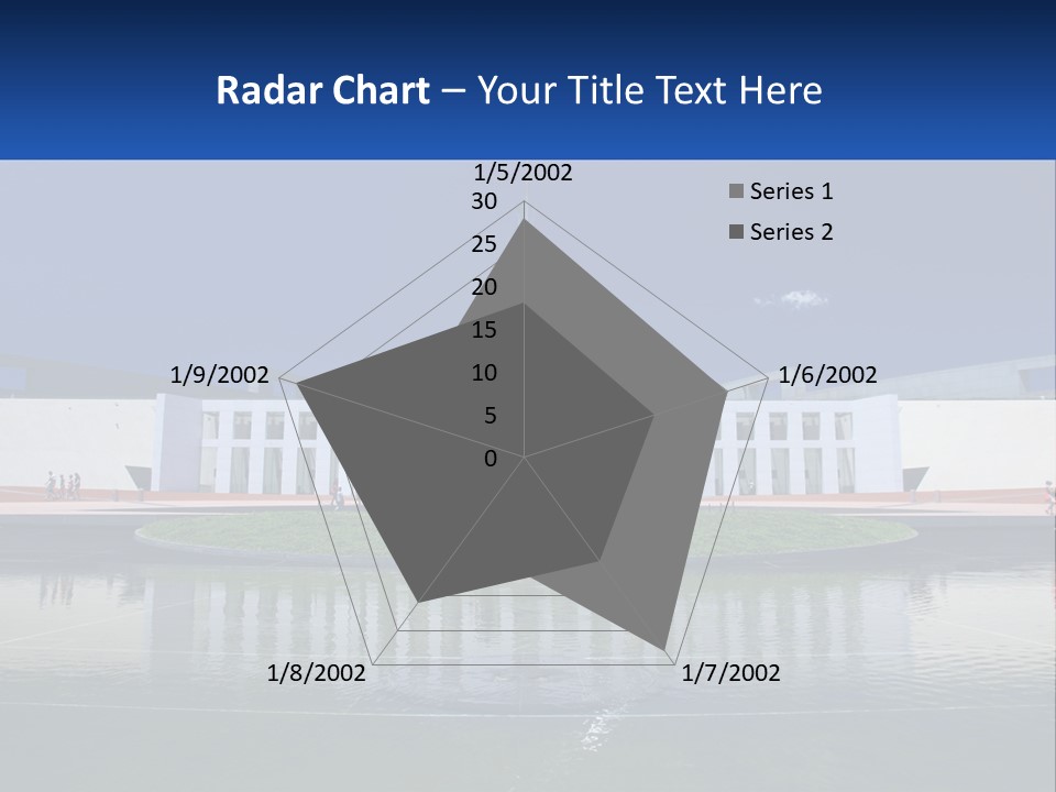 A Large Building With A Fountain In Front Of It PowerPoint Template