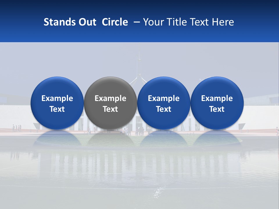 A Large Building With A Fountain In Front Of It PowerPoint Template