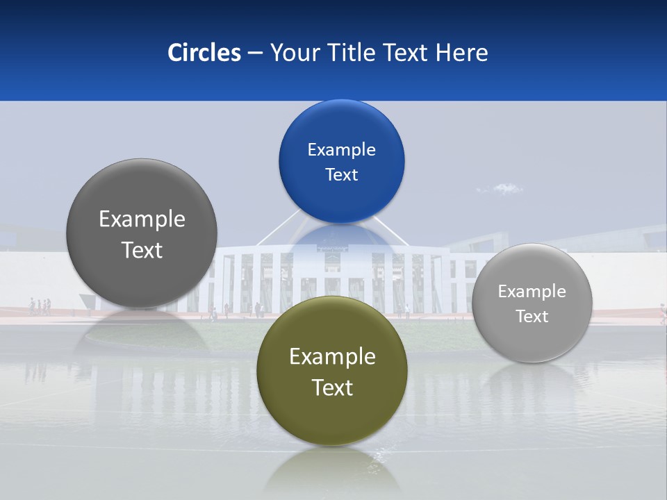 A Large Building With A Fountain In Front Of It PowerPoint Template