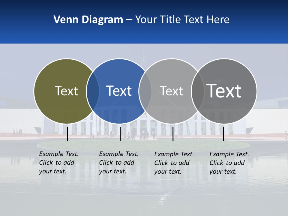 A Large Building With A Fountain In Front Of It PowerPoint Template