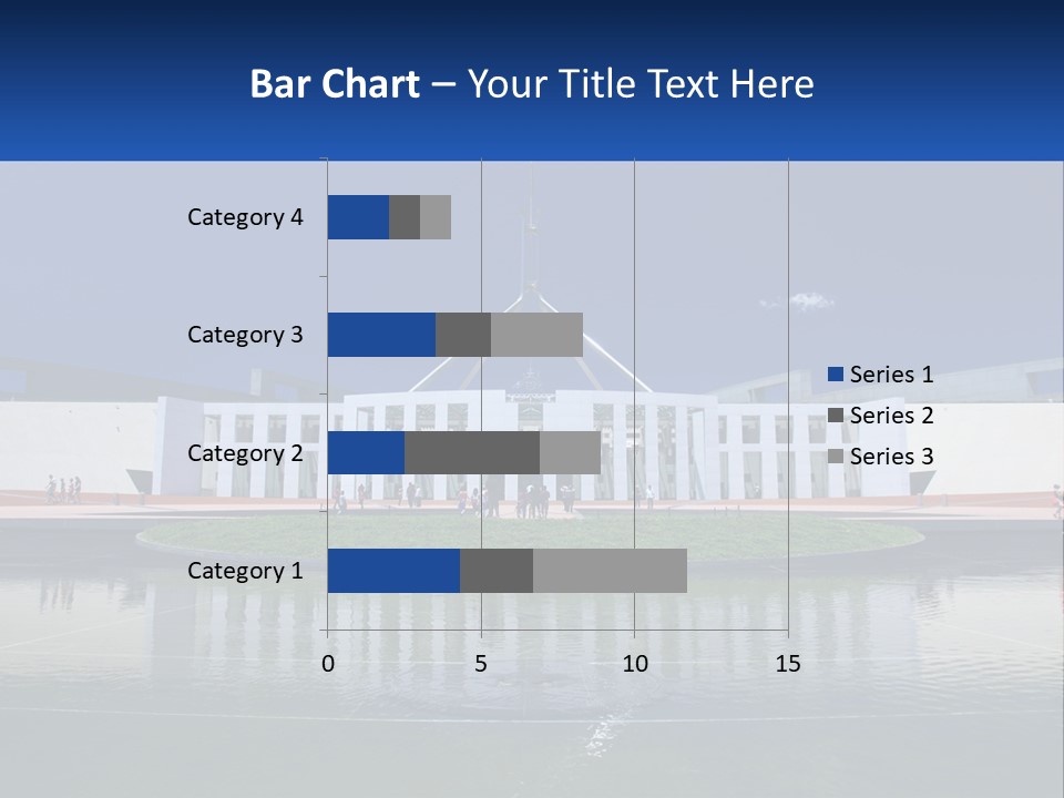 A Large Building With A Fountain In Front Of It PowerPoint Template