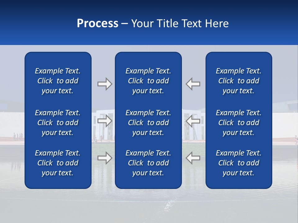 A Large Building With A Fountain In Front Of It PowerPoint Template