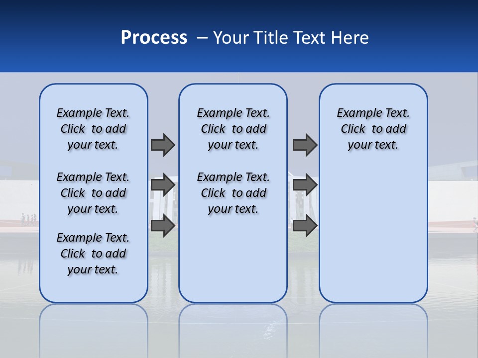 A Large Building With A Fountain In Front Of It PowerPoint Template