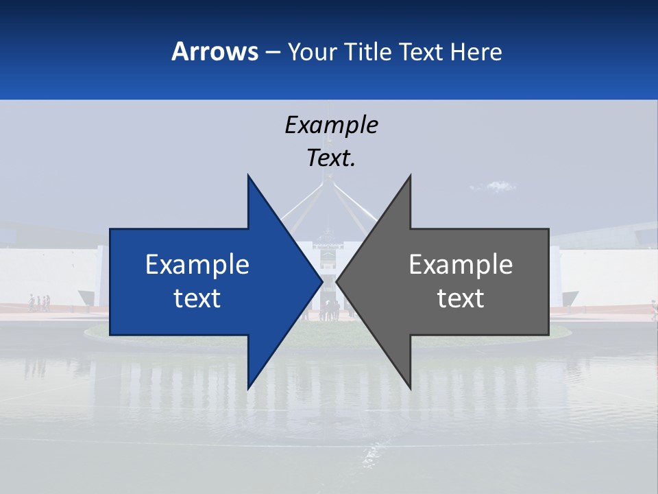 A Large Building With A Fountain In Front Of It PowerPoint Template