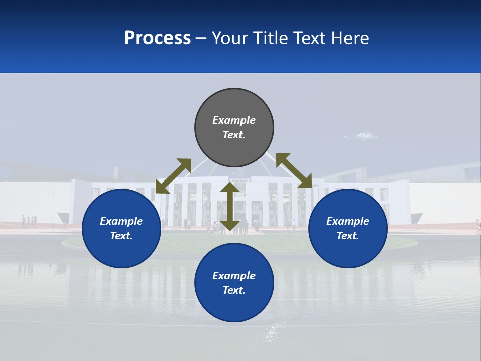 A Large Building With A Fountain In Front Of It PowerPoint Template