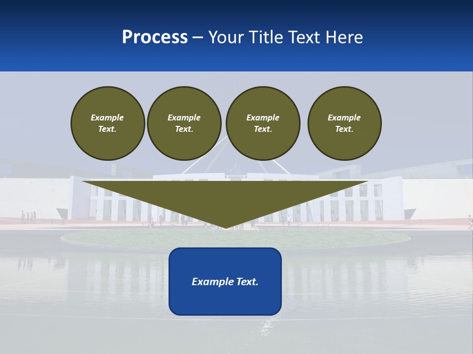 A Large Building With A Fountain In Front Of It PowerPoint Template
