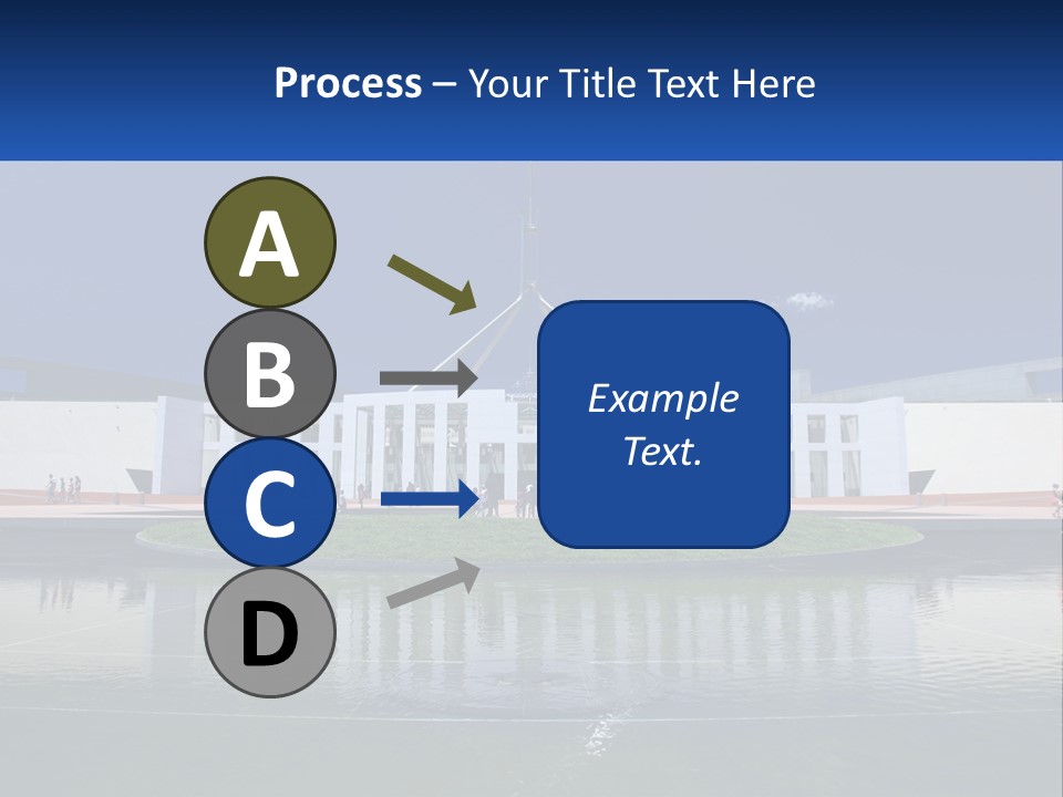 A Large Building With A Fountain In Front Of It PowerPoint Template