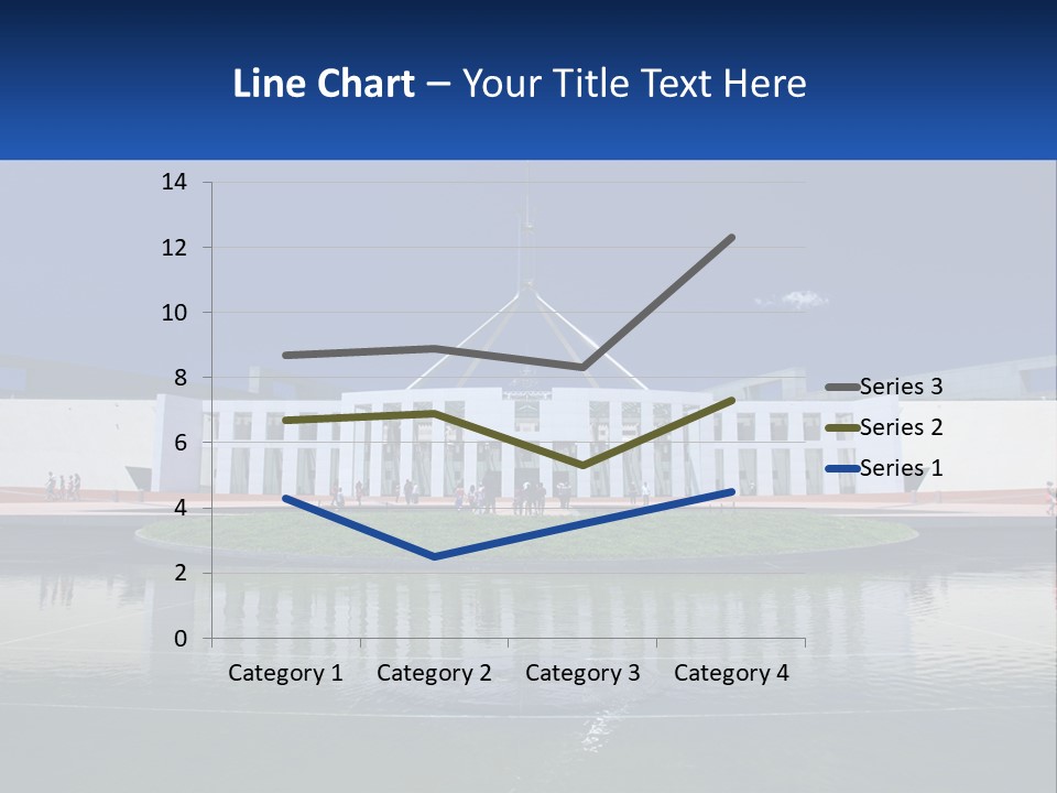 A Large Building With A Fountain In Front Of It PowerPoint Template