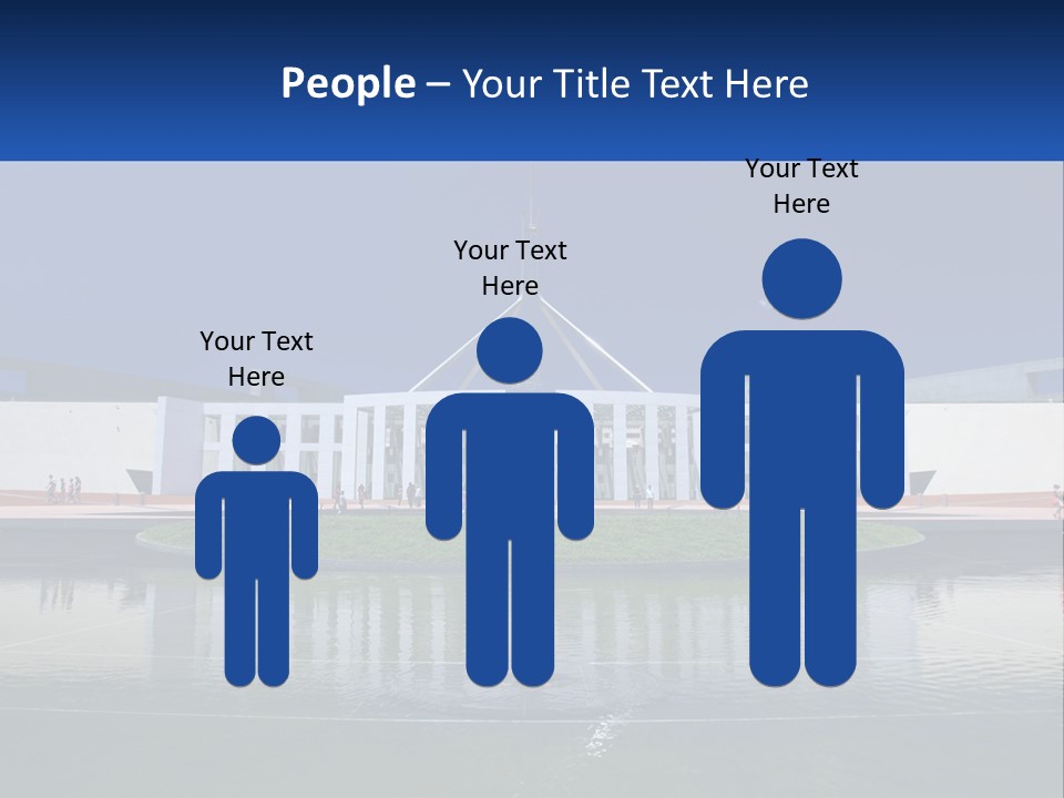 A Large Building With A Fountain In Front Of It PowerPoint Template