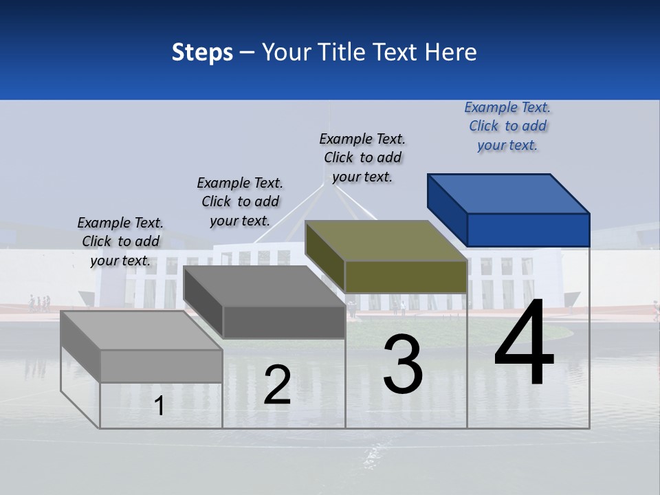 A Large Building With A Fountain In Front Of It PowerPoint Template
