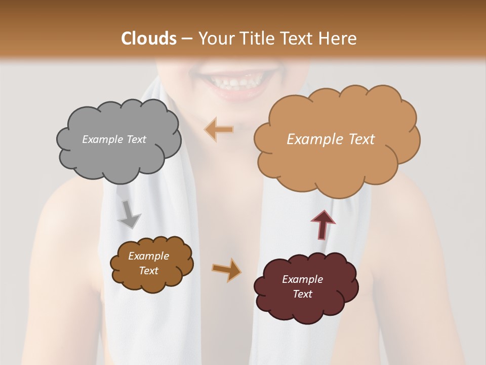 A Young Boy Wearing Sunglasses And A Blue Scarf PowerPoint Template