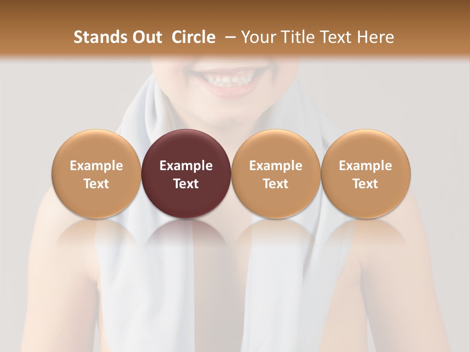 A Young Boy Wearing Sunglasses And A Blue Scarf PowerPoint Template