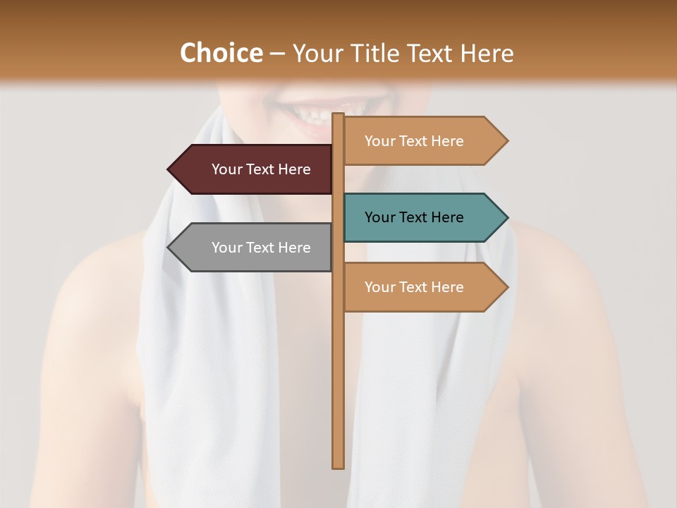 A Young Boy Wearing Sunglasses And A Blue Scarf PowerPoint Template