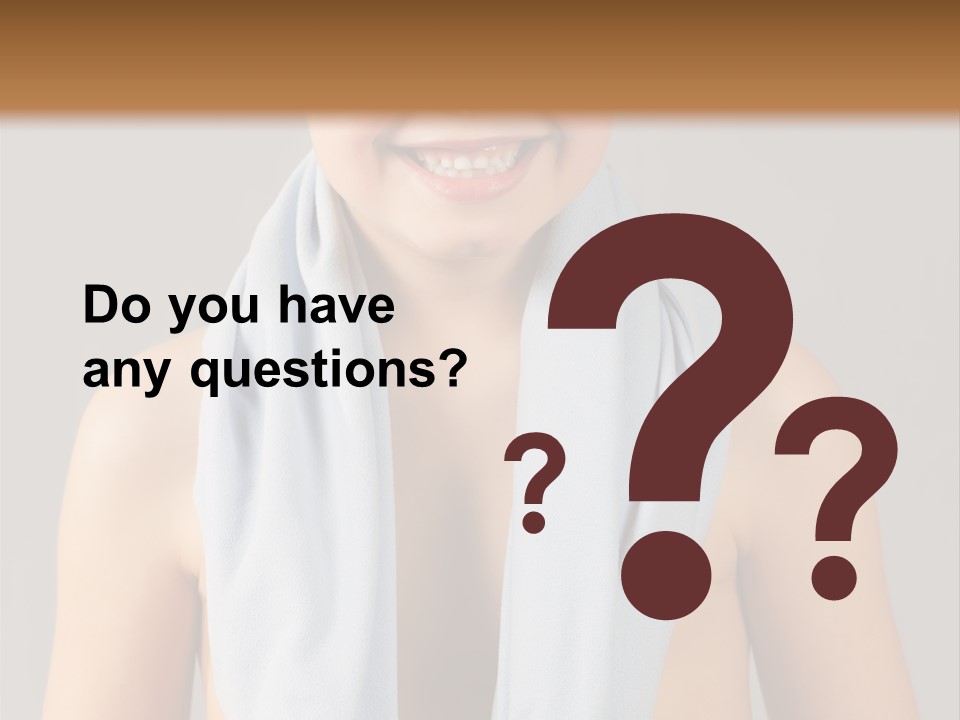 A Young Boy Wearing Sunglasses And A Blue Scarf PowerPoint Template