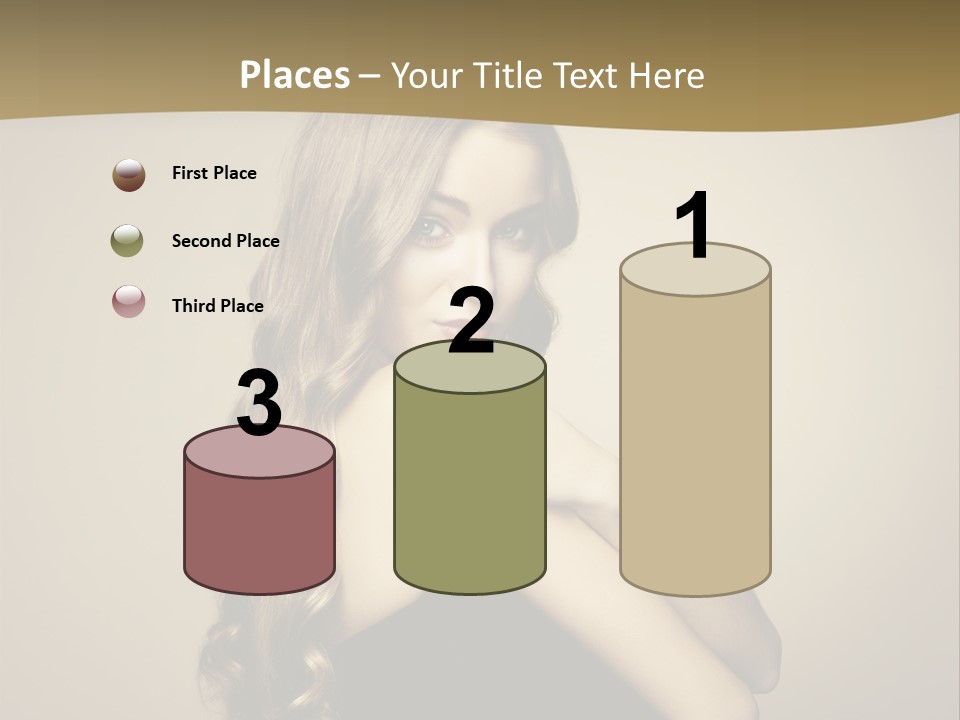 A Woman In A Black Dress With A Ring On Her Finger PowerPoint Template