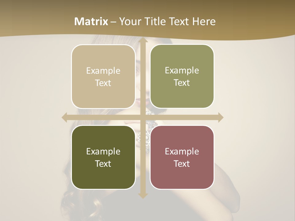 A Woman In A Black Dress With A Ring On Her Finger PowerPoint Template