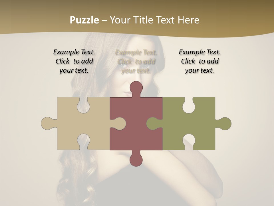 A Woman In A Black Dress With A Ring On Her Finger PowerPoint Template