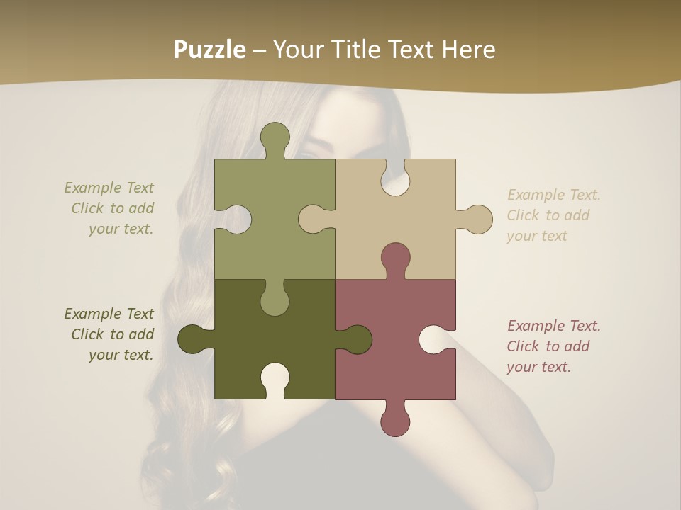 A Woman In A Black Dress With A Ring On Her Finger PowerPoint Template