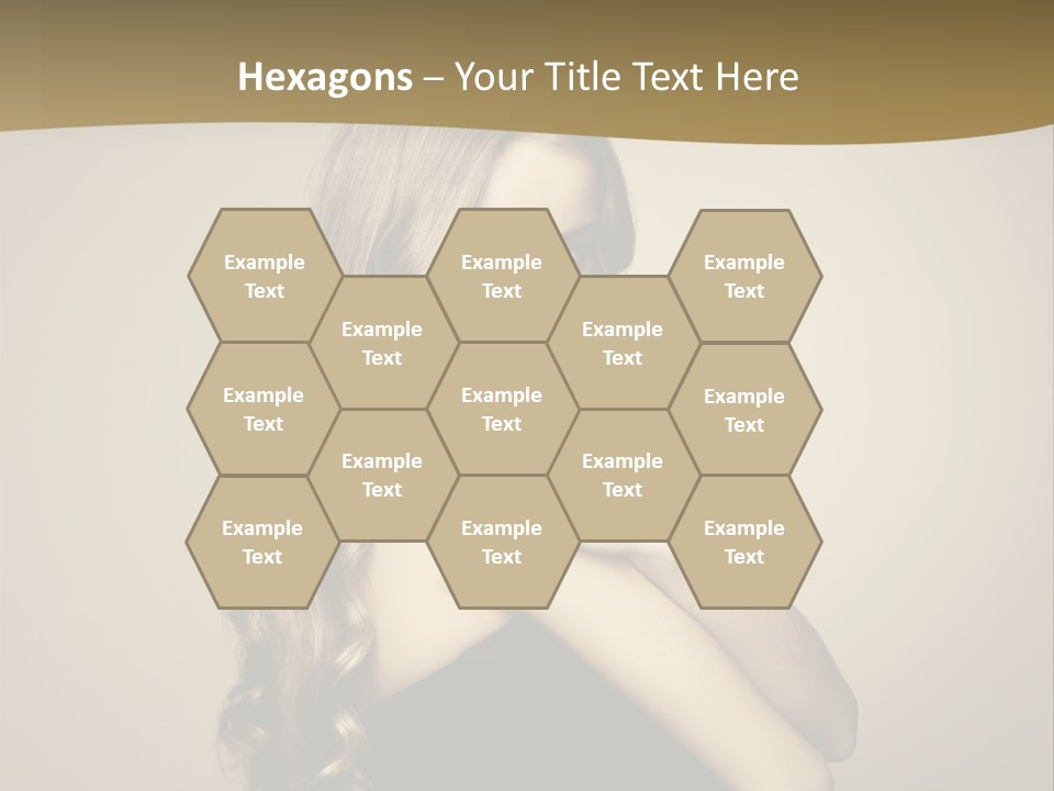 A Woman In A Black Dress With A Ring On Her Finger PowerPoint Template