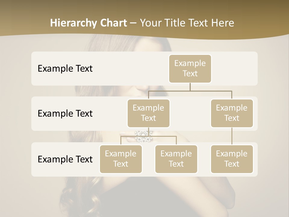 A Woman In A Black Dress With A Ring On Her Finger PowerPoint Template