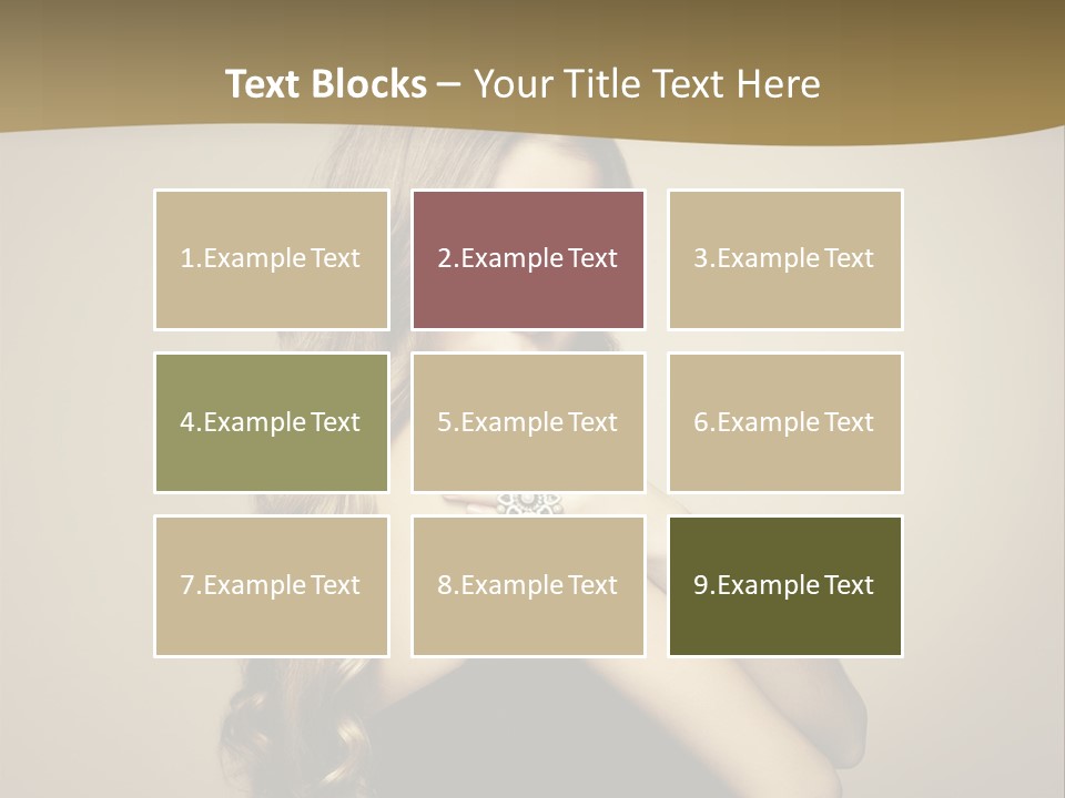 A Woman In A Black Dress With A Ring On Her Finger PowerPoint Template