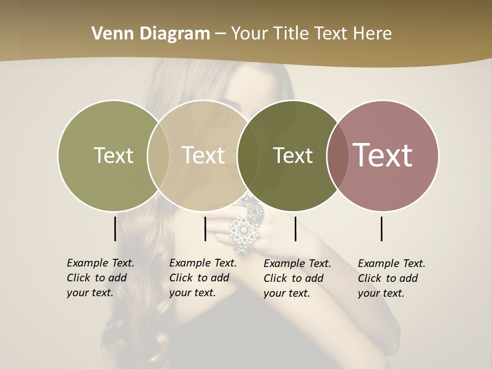 A Woman In A Black Dress With A Ring On Her Finger PowerPoint Template