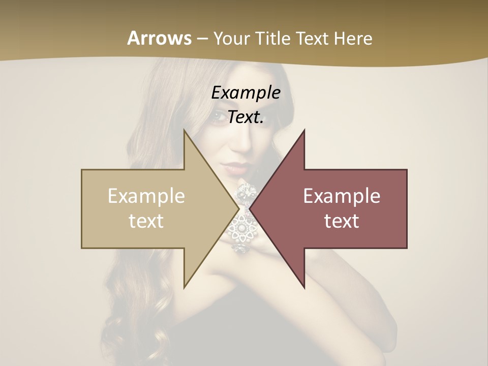 A Woman In A Black Dress With A Ring On Her Finger PowerPoint Template