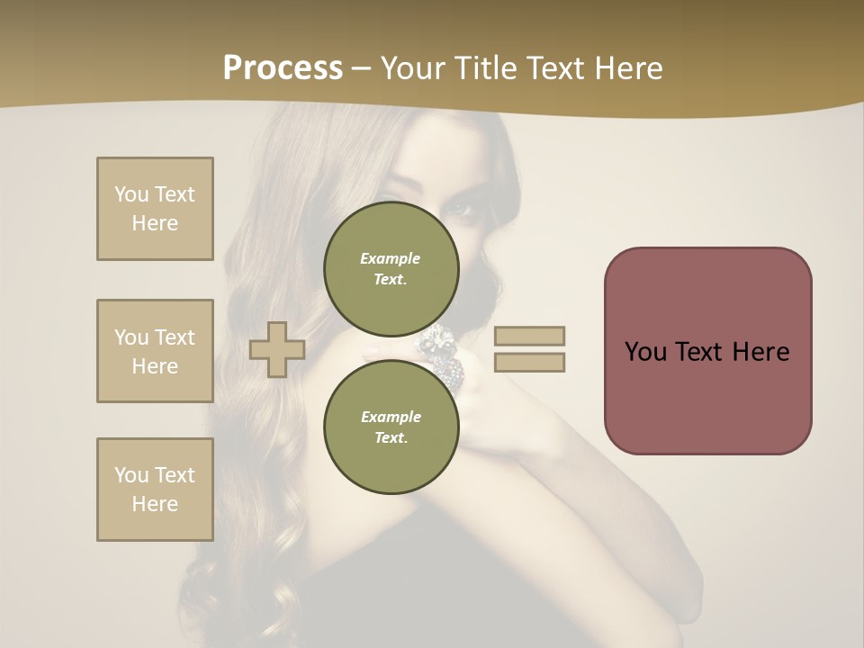 A Woman In A Black Dress With A Ring On Her Finger PowerPoint Template