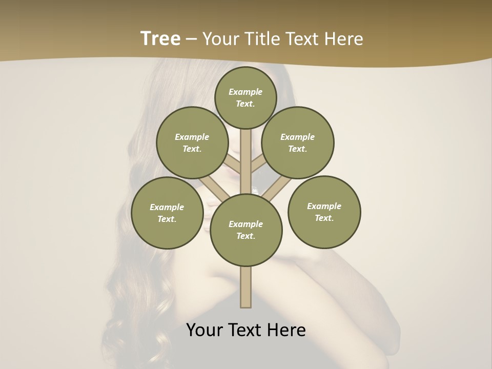 A Woman In A Black Dress With A Ring On Her Finger PowerPoint Template