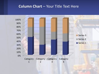 A Man Holding A Blue Hard Hat In His Hands PowerPoint Template