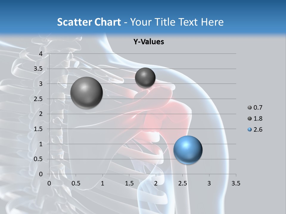 A Skeleton With A Highlighted Shoulder Is Shown In This Powerpoint Presentation PowerPoint Template