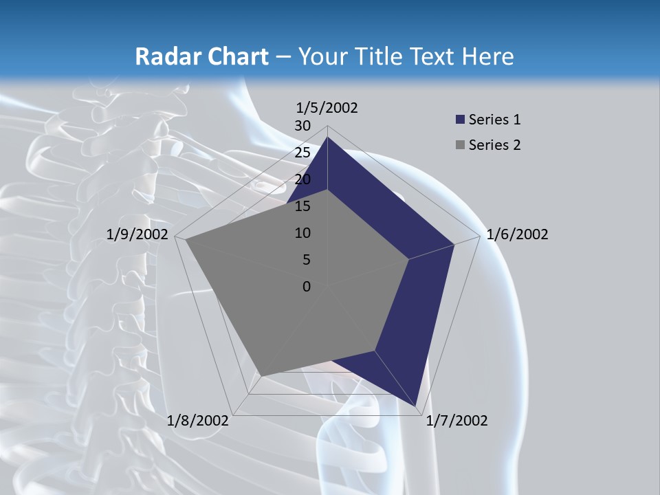 A Skeleton With A Highlighted Shoulder Is Shown In This Powerpoint Presentation PowerPoint Template