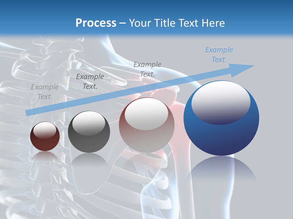 A Skeleton With A Highlighted Shoulder Is Shown In This Powerpoint Presentation PowerPoint Template