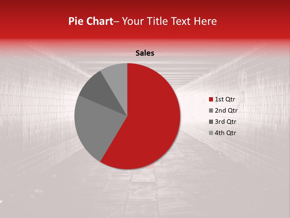 A Dark Tunnel With A Light At The End PowerPoint Template