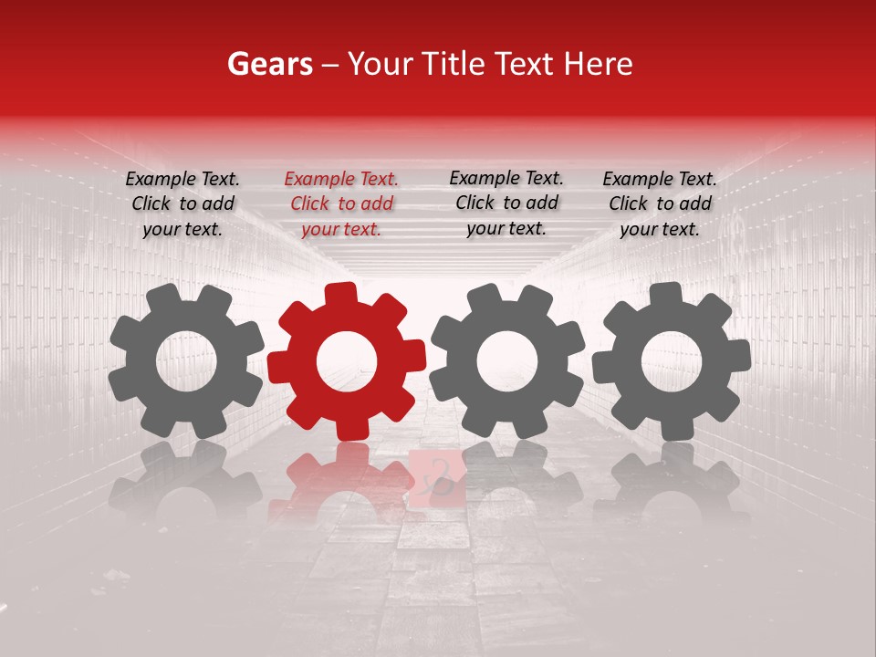 A Dark Tunnel With A Light At The End PowerPoint Template