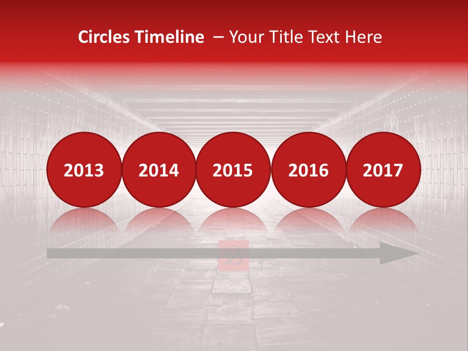 A Dark Tunnel With A Light At The End PowerPoint Template