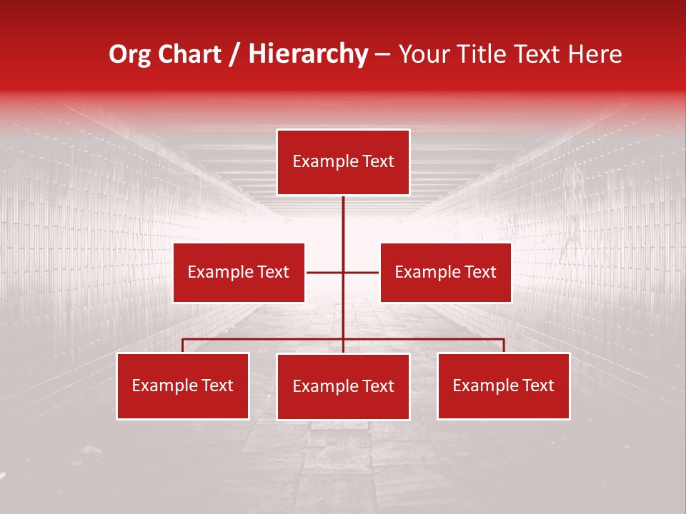A Dark Tunnel With A Light At The End PowerPoint Template