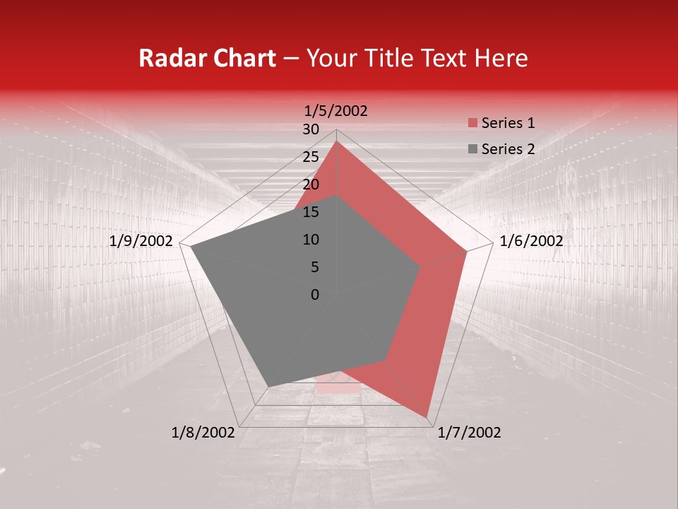 A Dark Tunnel With A Light At The End PowerPoint Template