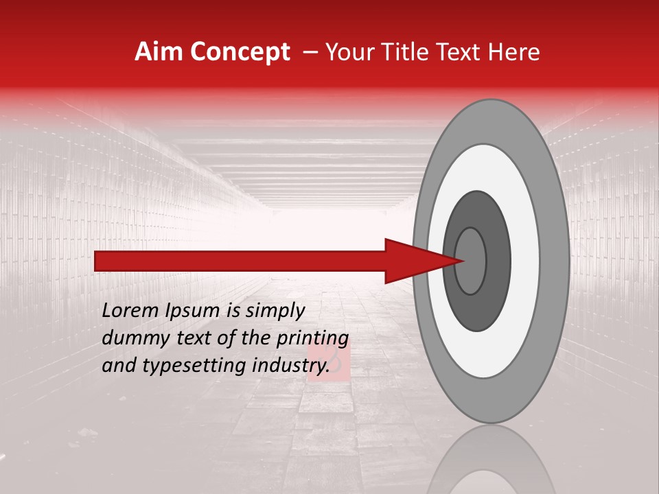 A Dark Tunnel With A Light At The End PowerPoint Template