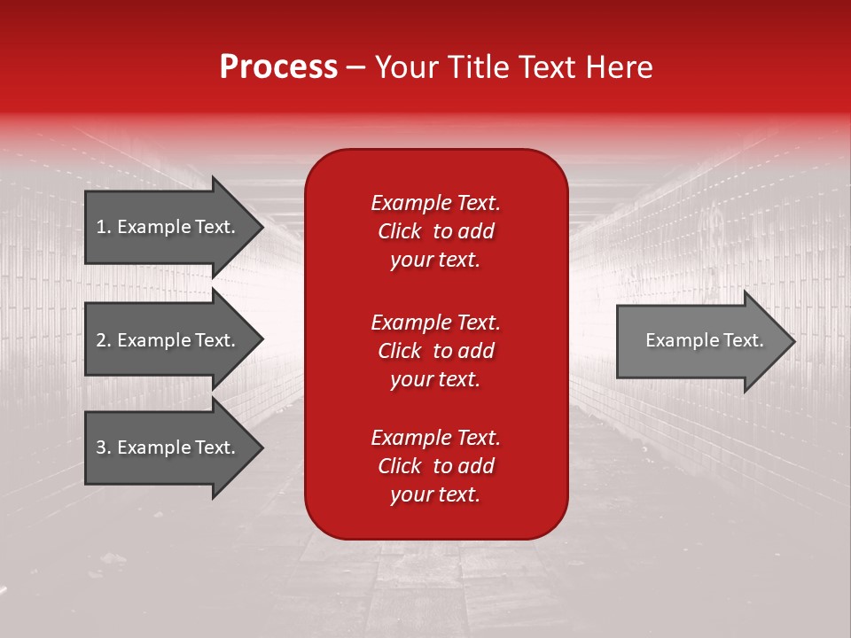 A Dark Tunnel With A Light At The End PowerPoint Template