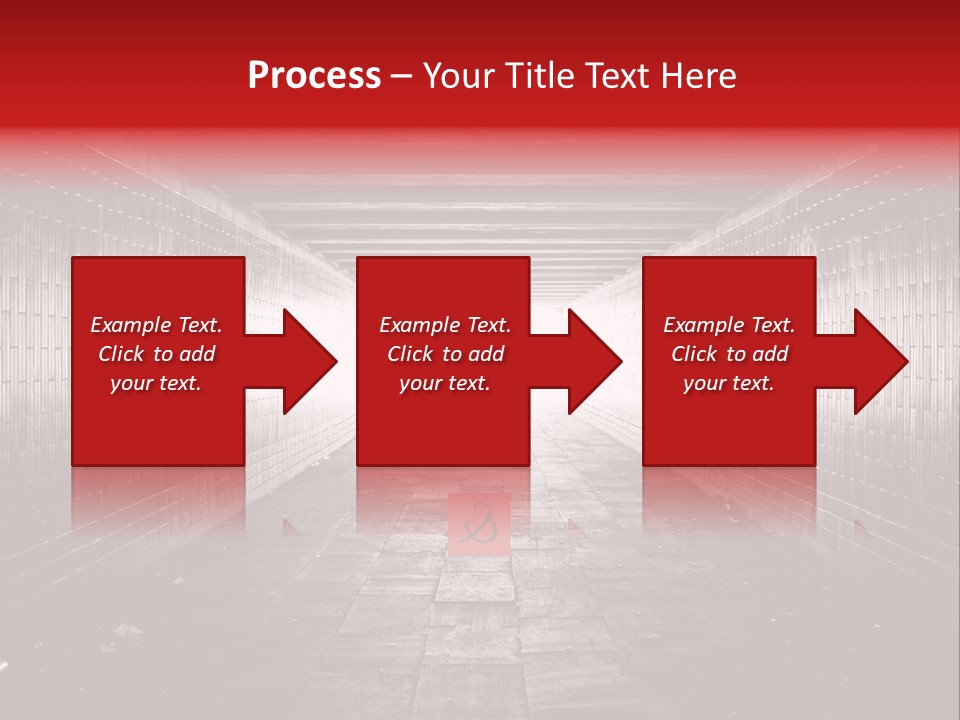 A Dark Tunnel With A Light At The End PowerPoint Template